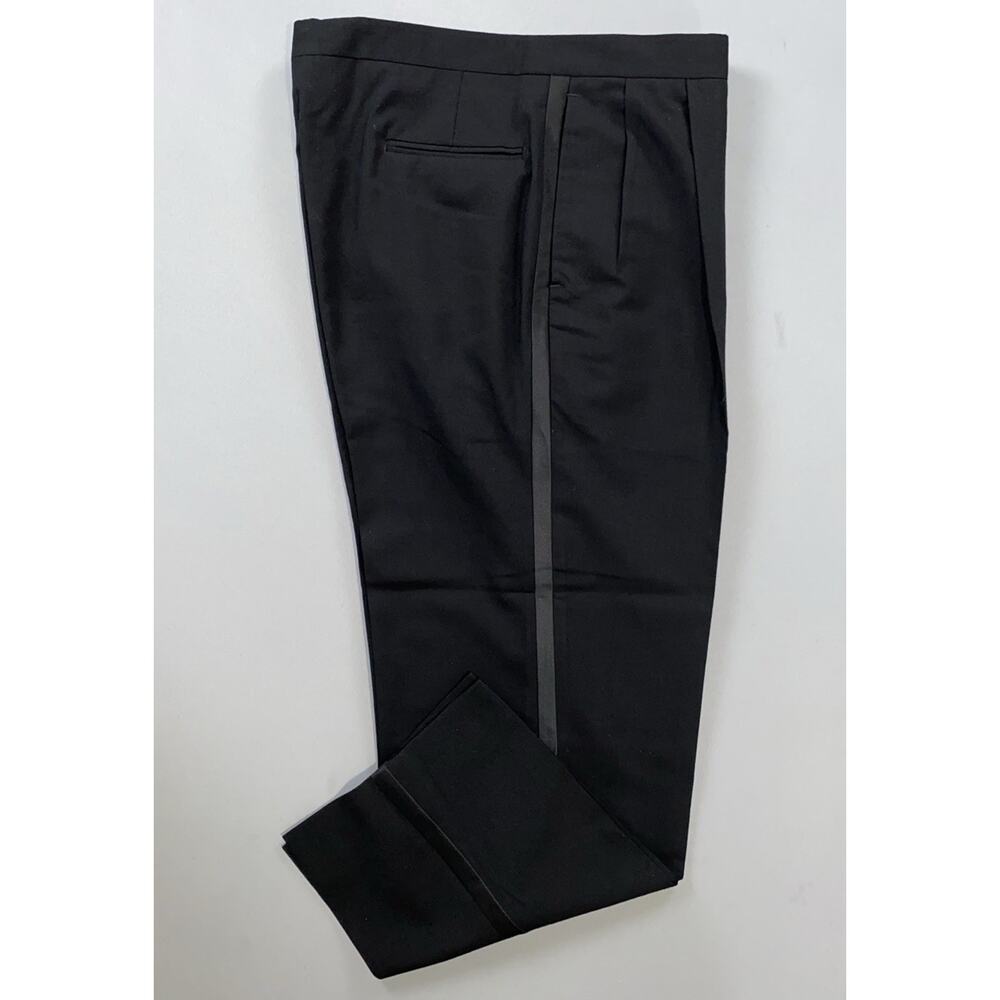 Bill Blass Evening Wear Pleated 100% Wool Formal Tuxedo Pants. Men's 35X29, EUC!